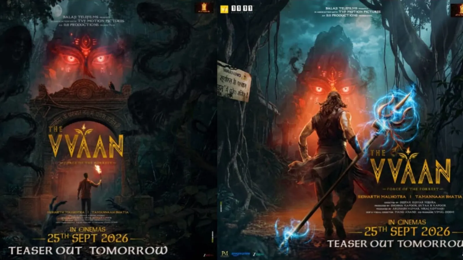 The Vvaan – Force of the Forrest Posters Raise a Big Mystery: Who Is the Warrior Facing the Forest Deity?